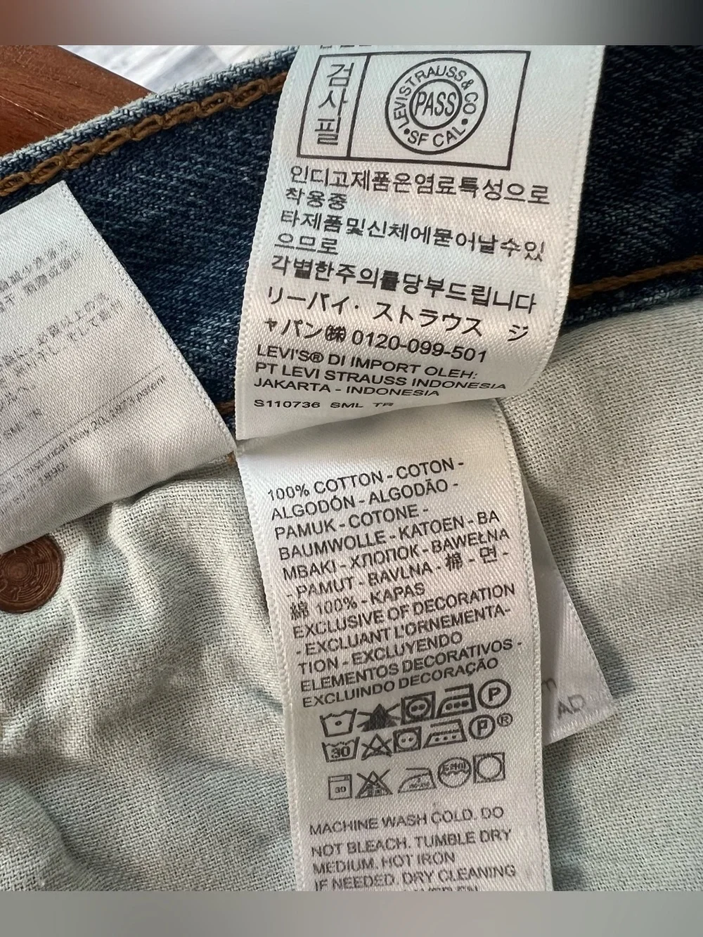Mens 501 Levi's Button Fly Jeans Size 42 x 30 NWT Straight Leg Original Fit